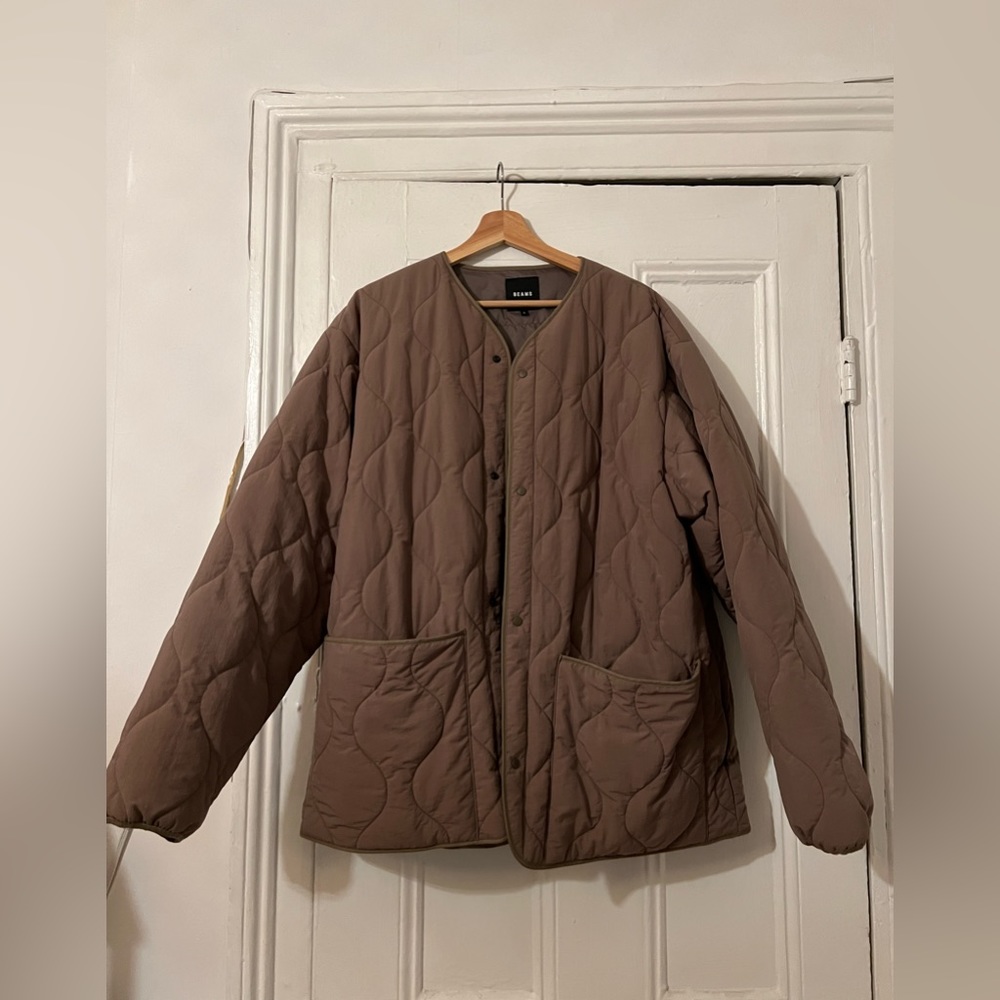 Brown Quilted Men's Puffer Jacket